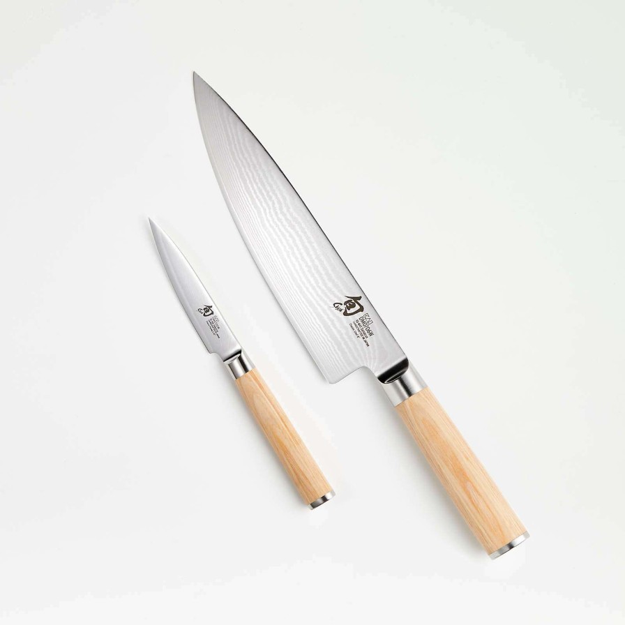 Cutlery * | Online Sale Shun Blonde 2-Piece Knife Starter Set