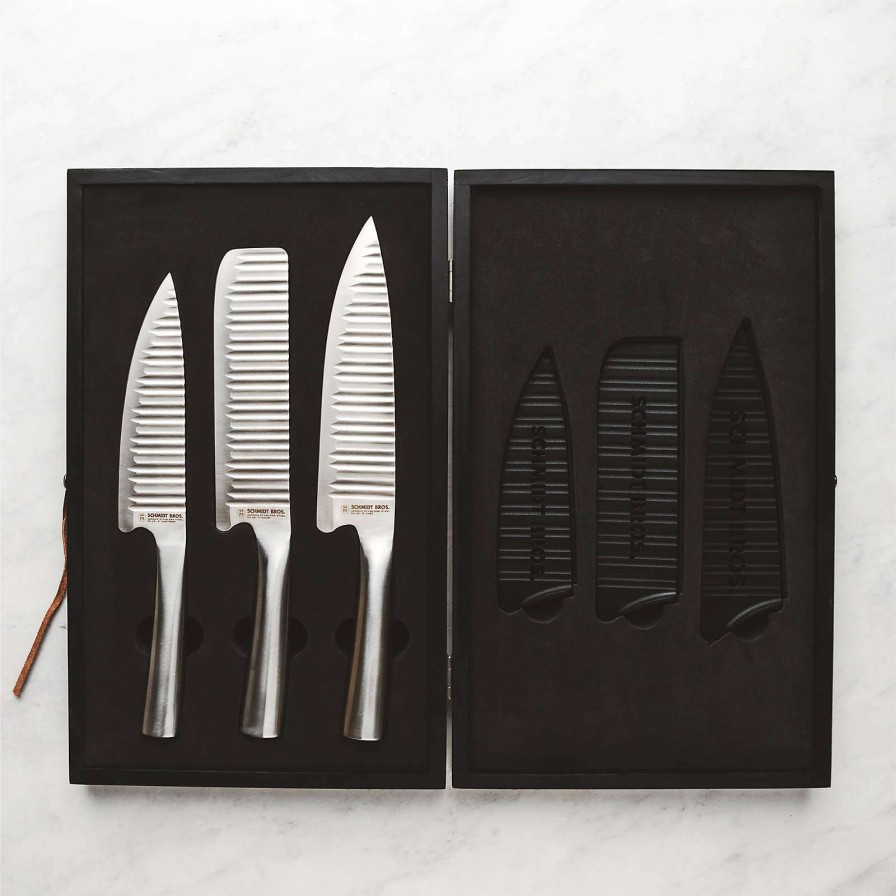 Cutlery * | New Schmidt Brothers Evolution 3-Piece Nakiri And Chef'S Knife Set