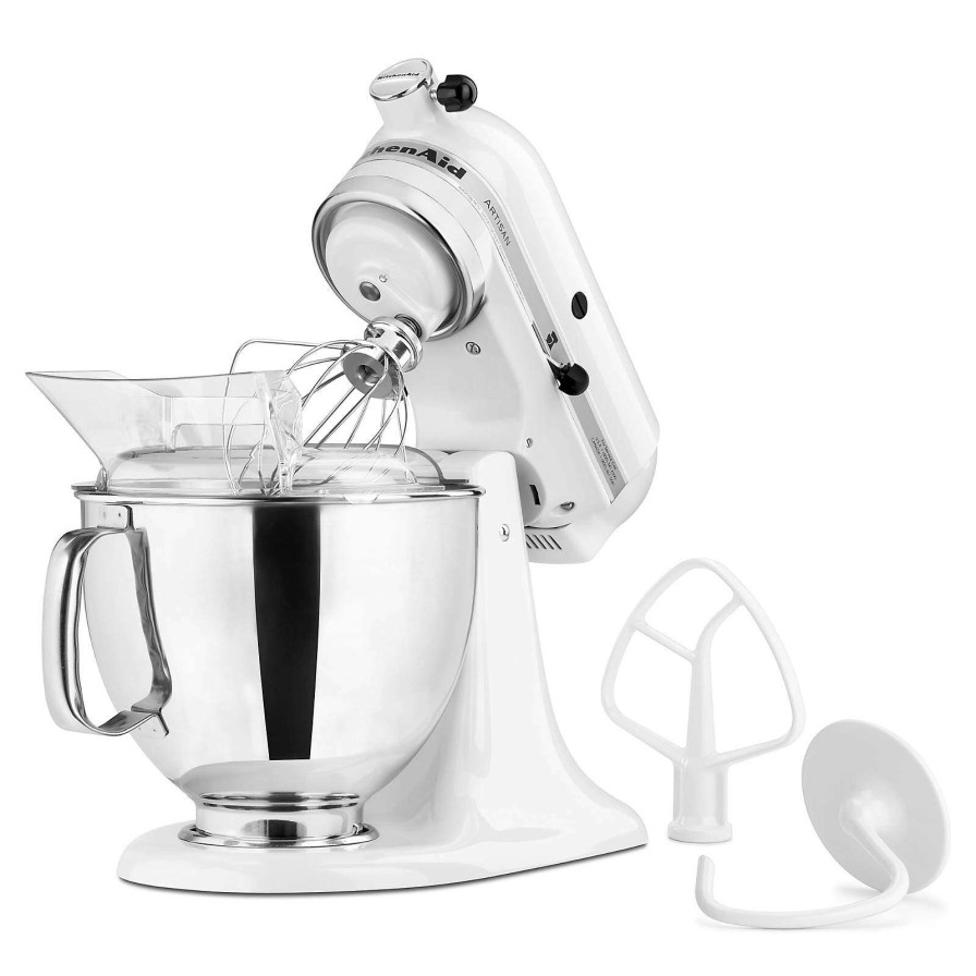 Appliances & Electrics * | Latest Kitchenaid Artisan Series White 5-Quart Tilt-Head White Stand Mixer