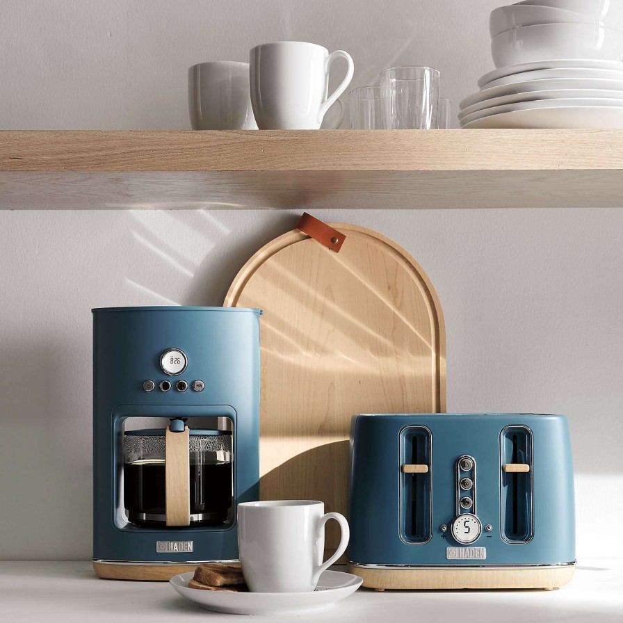 Coffee & Espresso & Tea * | Outlet Haden Dorchester Ultra Stone Blue Programmable Drip Coffee Maker