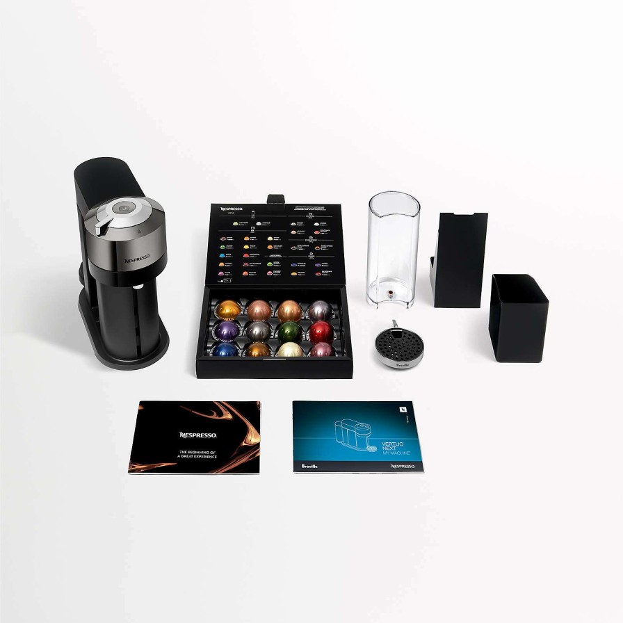 Coffee & Espresso & Tea * | Sells Cheap Nespresso By Breville Vertuo Next Dark Chrome Coffee And Espresso Machine