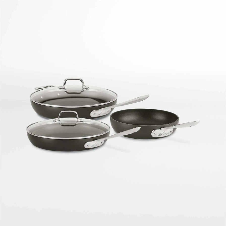 Cookware * | With Discount All-Clad Ha1 5-Piece Frying Pan Set