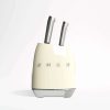 Cutlery * | With Discount Smeg Creme 7-Piece Knife Block Set