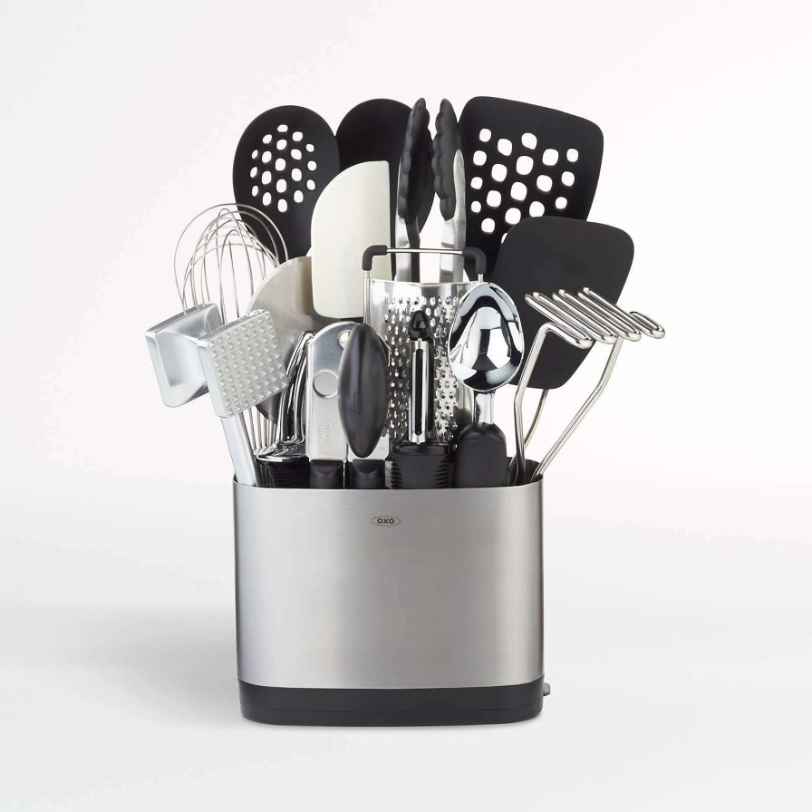 Kitchen Tools & Accessories * | Latest Oxo 15-Piece Stainless Steel Kitchen Utensils Set