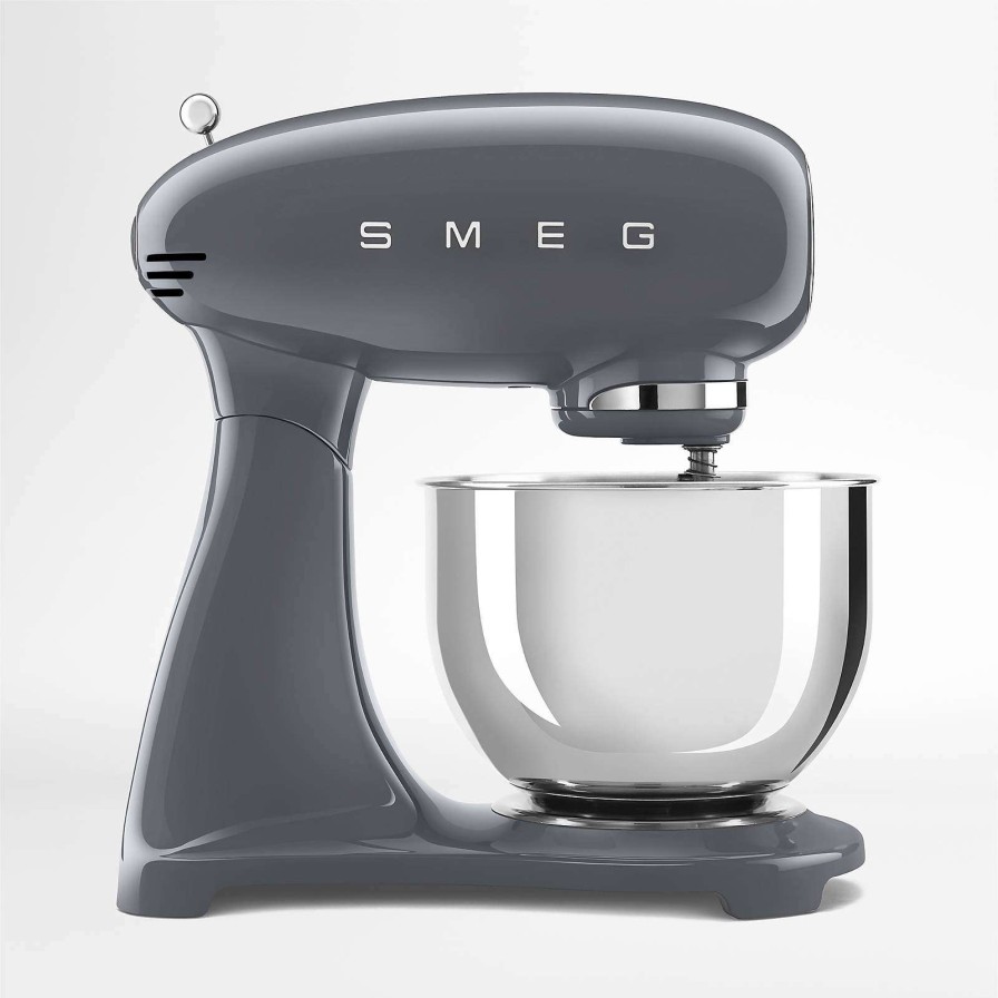 Appliances & Electrics * | Online Smeg Full-Color Slate Grey 5-Qt. Stand Mixer