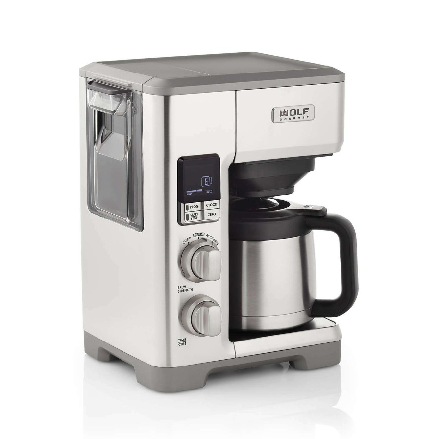 Coffee & Espresso & Tea * | Sells Cheap Wolf Gourmet Automatic Drip Coffee Maker With Stainless Knobs