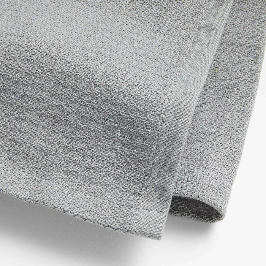 Kitchen Linens * | Cheap Online Crepe Weave Tonal Grey Dish Towels, Set Of 4