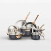 Cookware * | Best-Selling Viking 11-Piece Cookware Set With Copper Handles