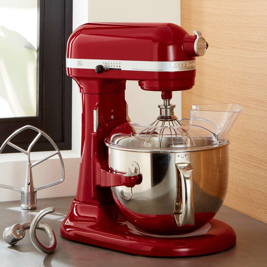 Appliances & Electrics * | Latest Kitchenaid Pro 600 Series Empire Red 6-Quart Bowl-Lift Stand Mixer