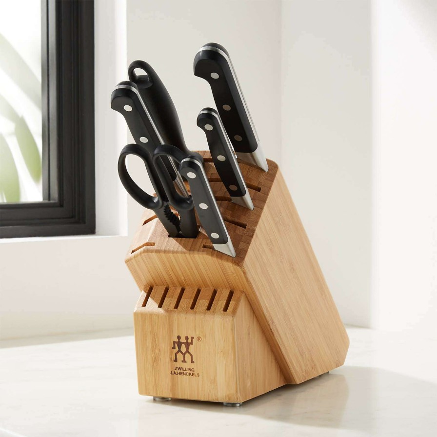 Cutlery * | Official Zwilling Ja Henckels Pro 7Pc Block Set Bamboo