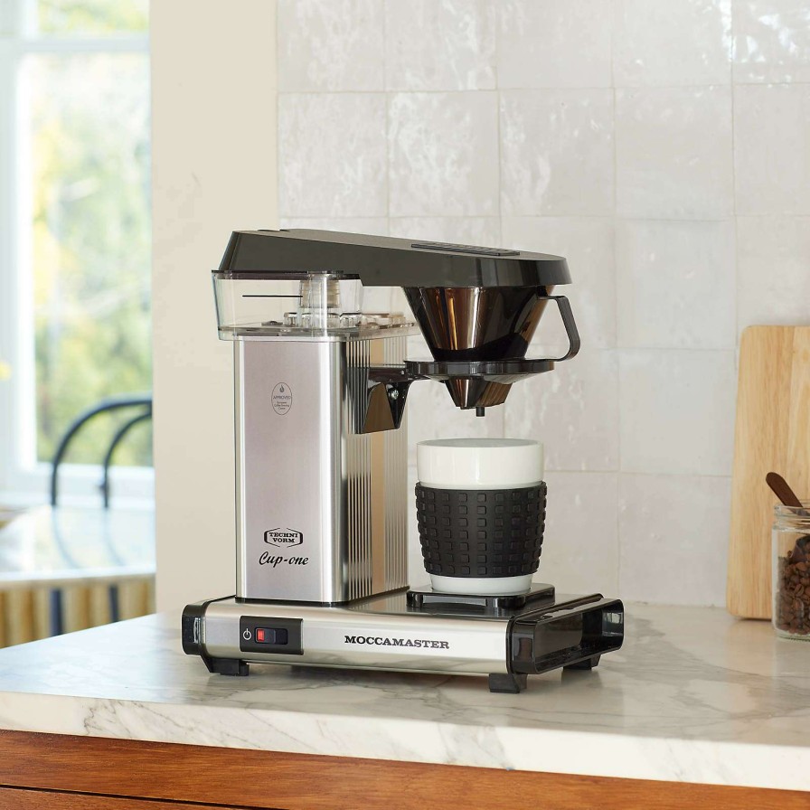 Coffee & Espresso & Tea * | Best-Selling Moccamaster Single-Serve Polished Silver Coffee Maker