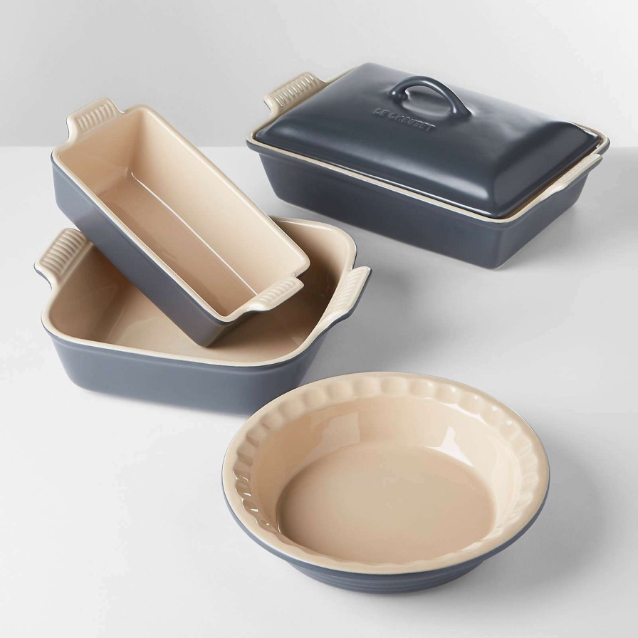 Bakeware * | Sells Cheap Le Creuset 5-Piece Graphite Grey Ceramic Bakeware Set