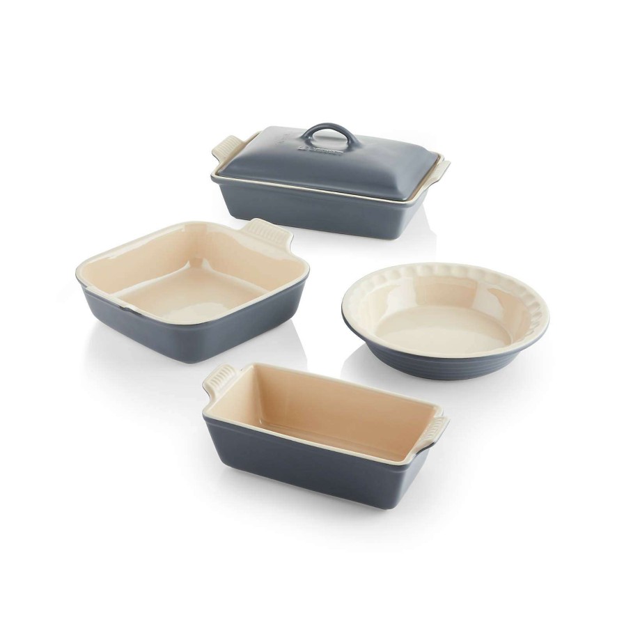 Bakeware * | Sells Cheap Le Creuset 5-Piece Graphite Grey Ceramic Bakeware Set