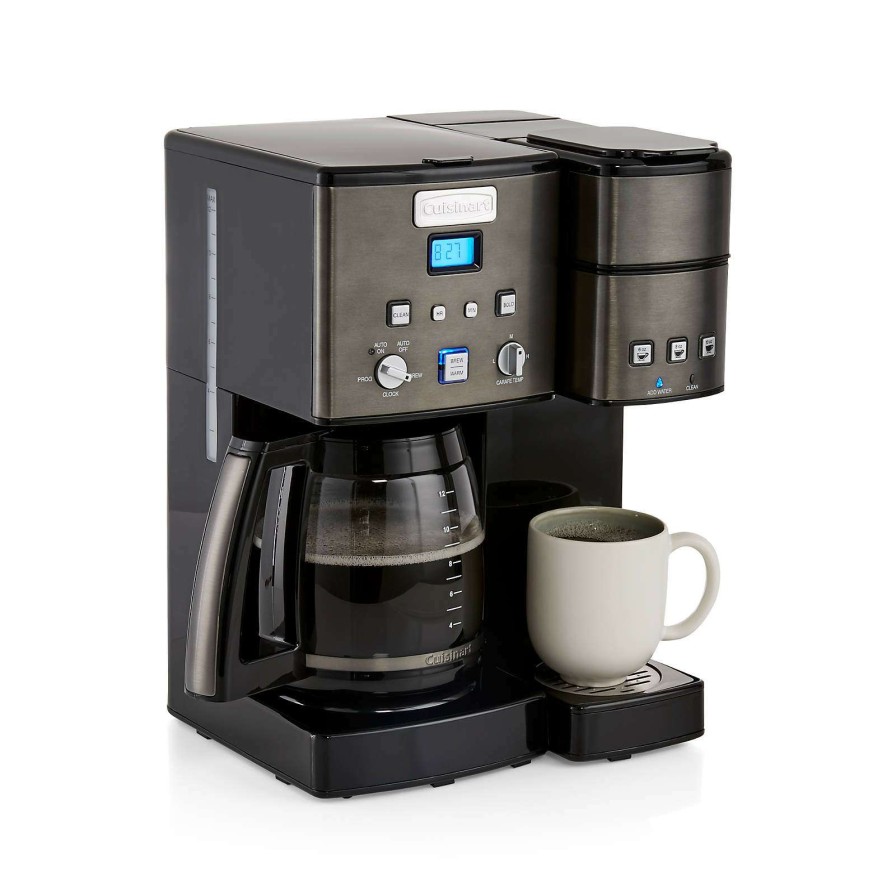 Coffee & Espresso & Tea * | Official Cuisinart Coffee Center Black 12-Cup Coffee Maker And Single-Serve Brewer