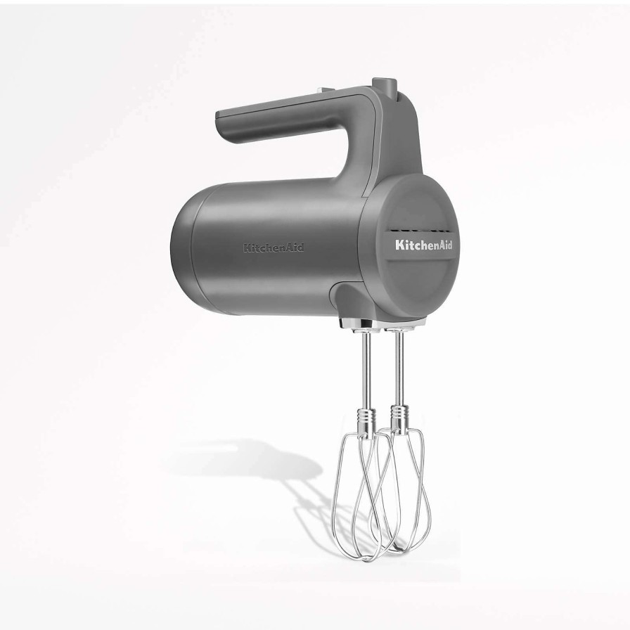 Appliances & Electrics * | Official Kitchenaid Grey Cordless Hand Mixer