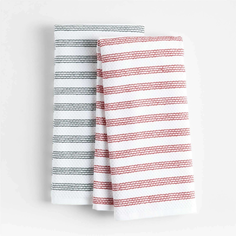 Kitchen Linens * | Latest Holiday Textured Terry Dish Towels, Set Of 2