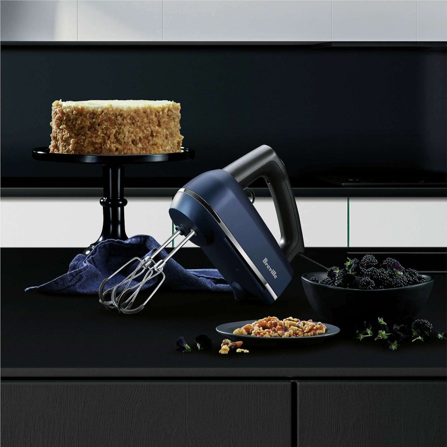 Appliances & Electrics * | With Discount Breville Handy Mix Scraper Damson Blue Hand Mixer