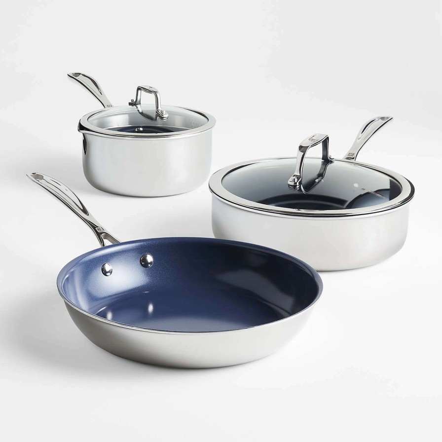 Cookware * | New Zwilling J.A. Henckels Clad Xtreme Ceramic 5-Piece Set