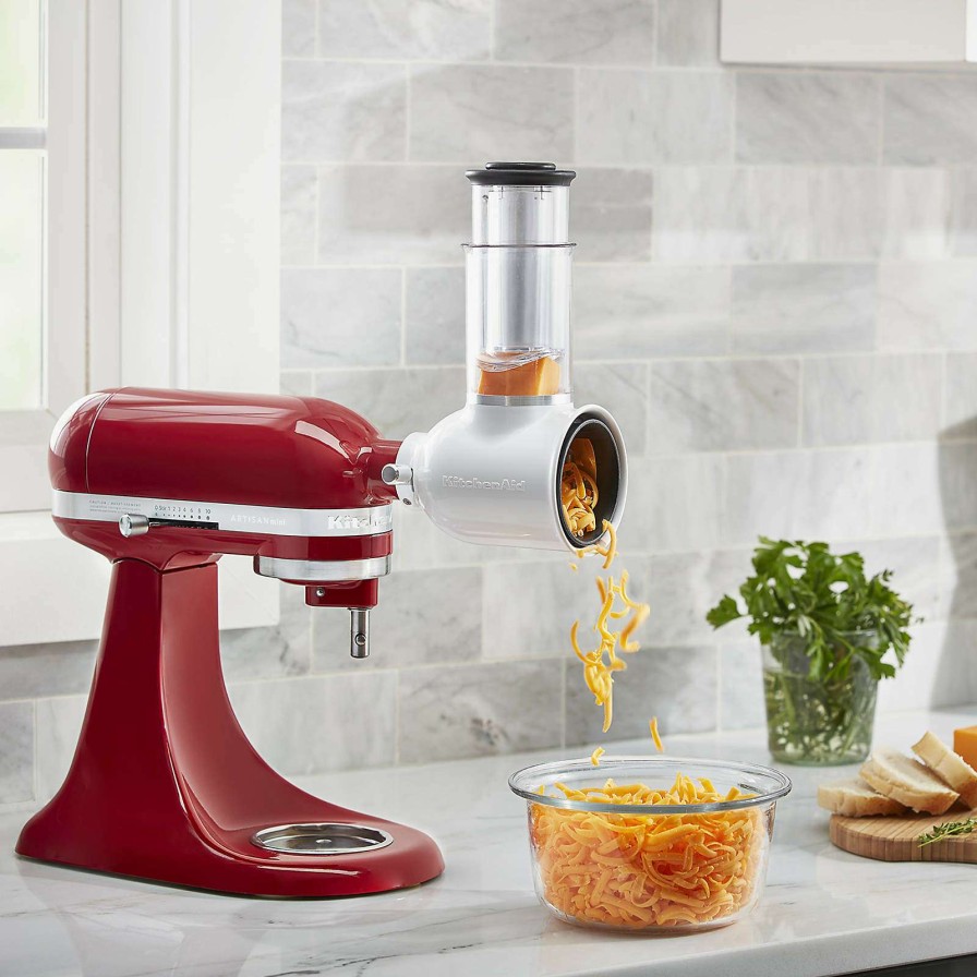 Appliances & Electrics * | Excellent Quality Kitchenaid Stand Mixer Fresh Prep Slicer/Shredder Attachment