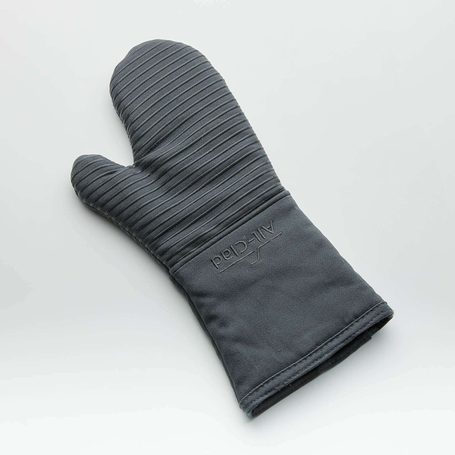 Kitchen Linens * | Discount Online All-Clad Pewter Oven Mitt