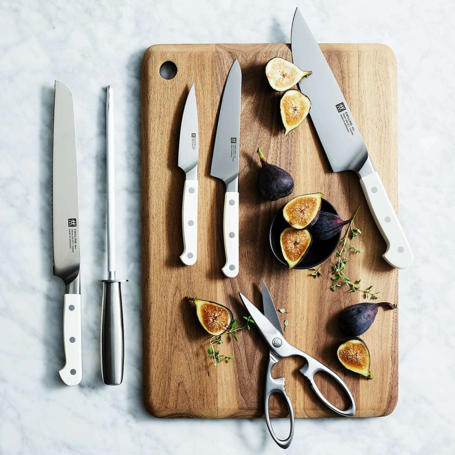 Cutlery * | Good Quality Zwilling Pro Le Blanc 7-Piece Acacia Knife Block Set