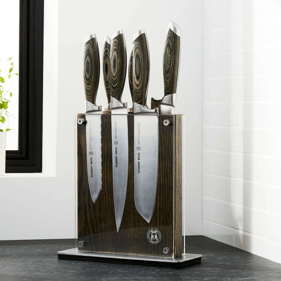 Cutlery * | With Discount Schmidt Brothers Bonded Ash 7-Piece Knife Set