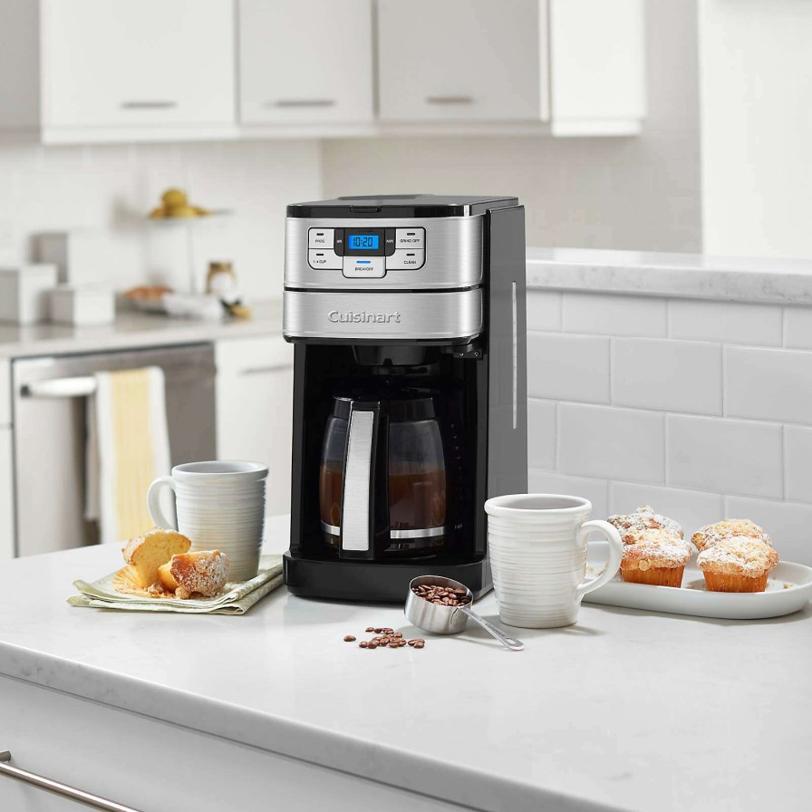 Coffee & Espresso & Tea * | New Cuisinart Automatic Grind & Brew 12-Cup Coffee Maker