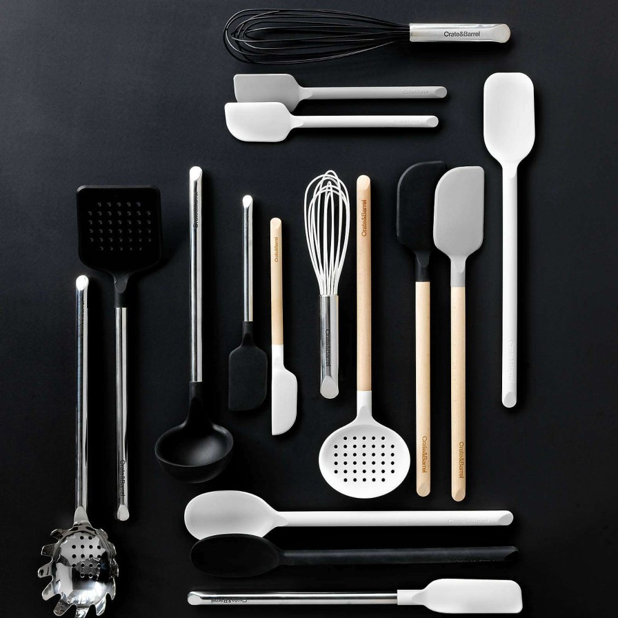 Kitchen Tools & Accessories * | Excellent Quality Crate & Barrel Grey Silicone Utensils, Set Of 4