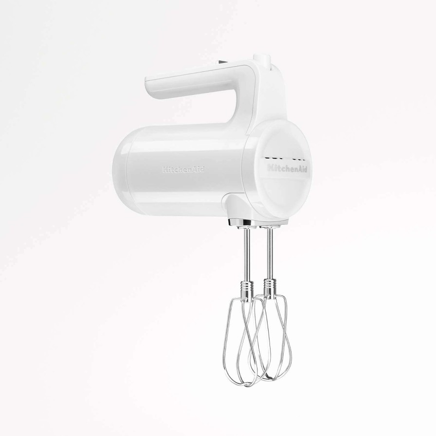 Appliances & Electrics * | New Kitchenaid White Cordless Hand Mixer