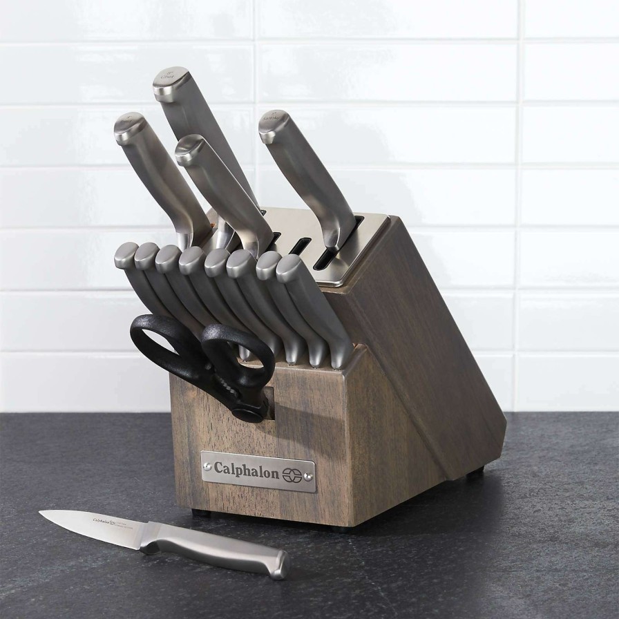 Cutlery * | Best-Selling Calphalon 15-Piece Self-Sharpening Knife Set With Sharpin Technology