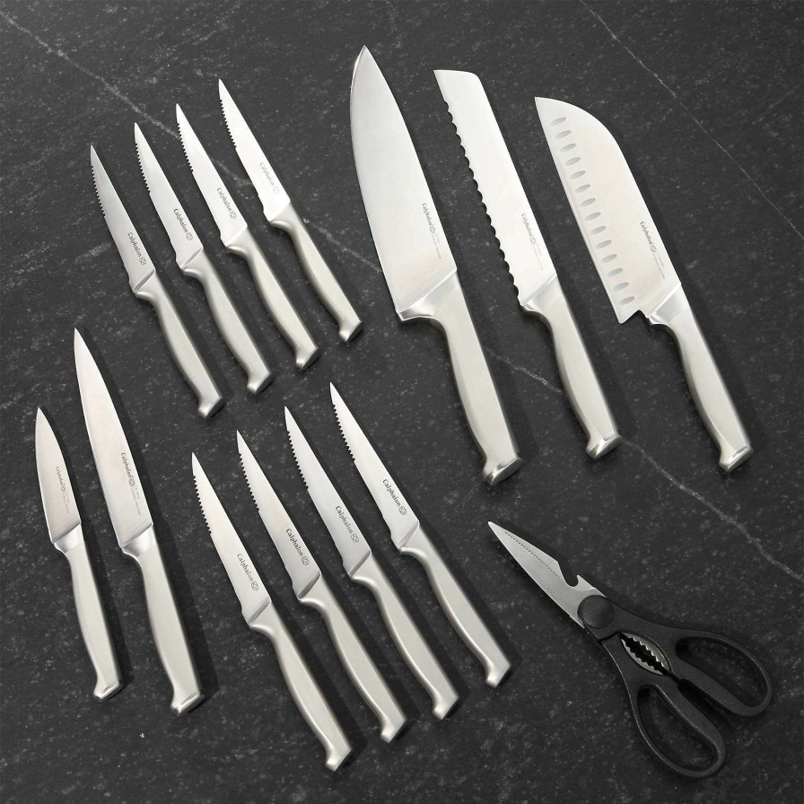 Cutlery * | Best-Selling Calphalon 15-Piece Self-Sharpening Knife Set With Sharpin Technology