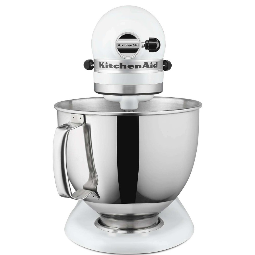 Appliances & Electrics * | Official Kitchenaid Artisan Series Matte White 5-Quart Tilt-Head Stand Mixer