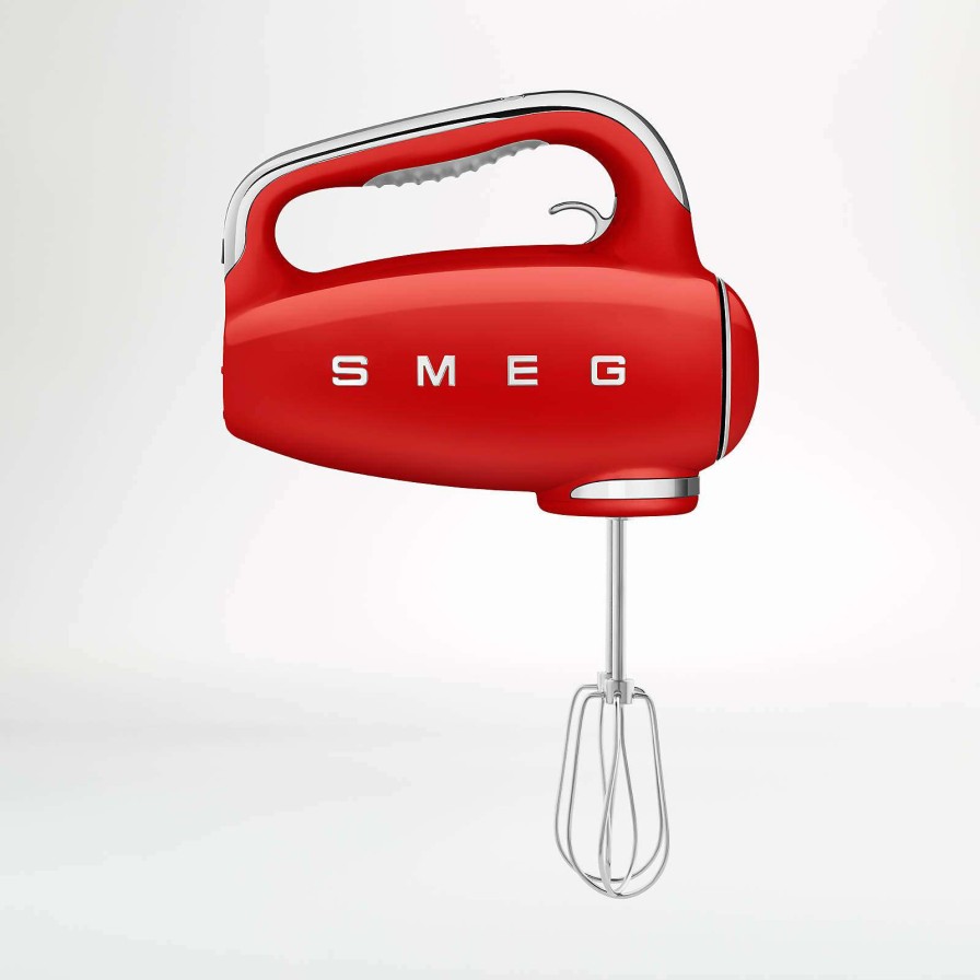 Appliances & Electrics * | Official Smeg Red 9-Speed Hand Mixer