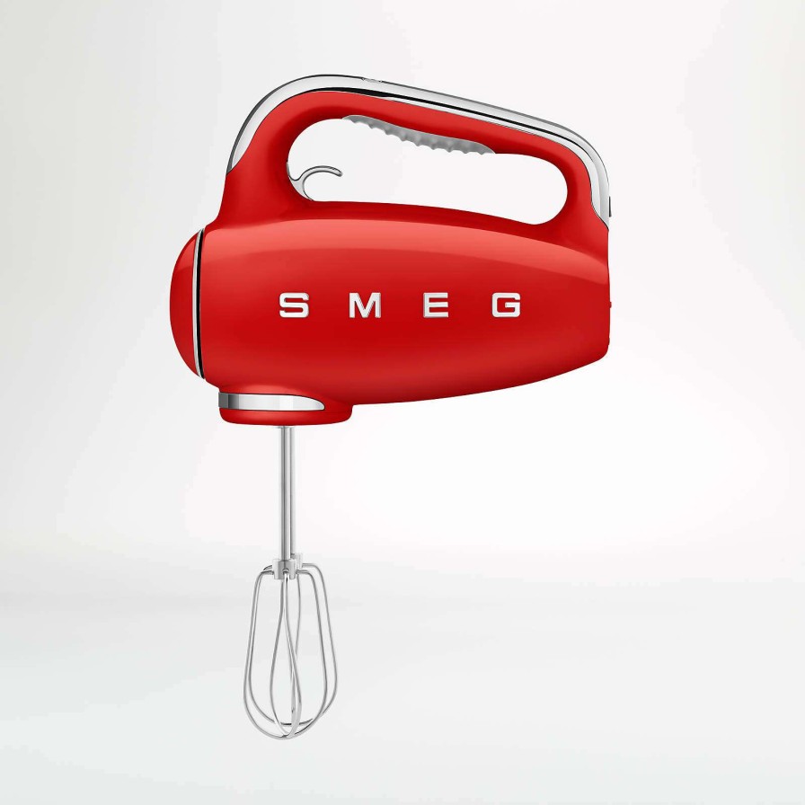 Appliances & Electrics * | Official Smeg Red 9-Speed Hand Mixer