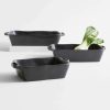 Bakeware * | Online Marin Matte Black Ceramic Baking Dishes, Set Of 3