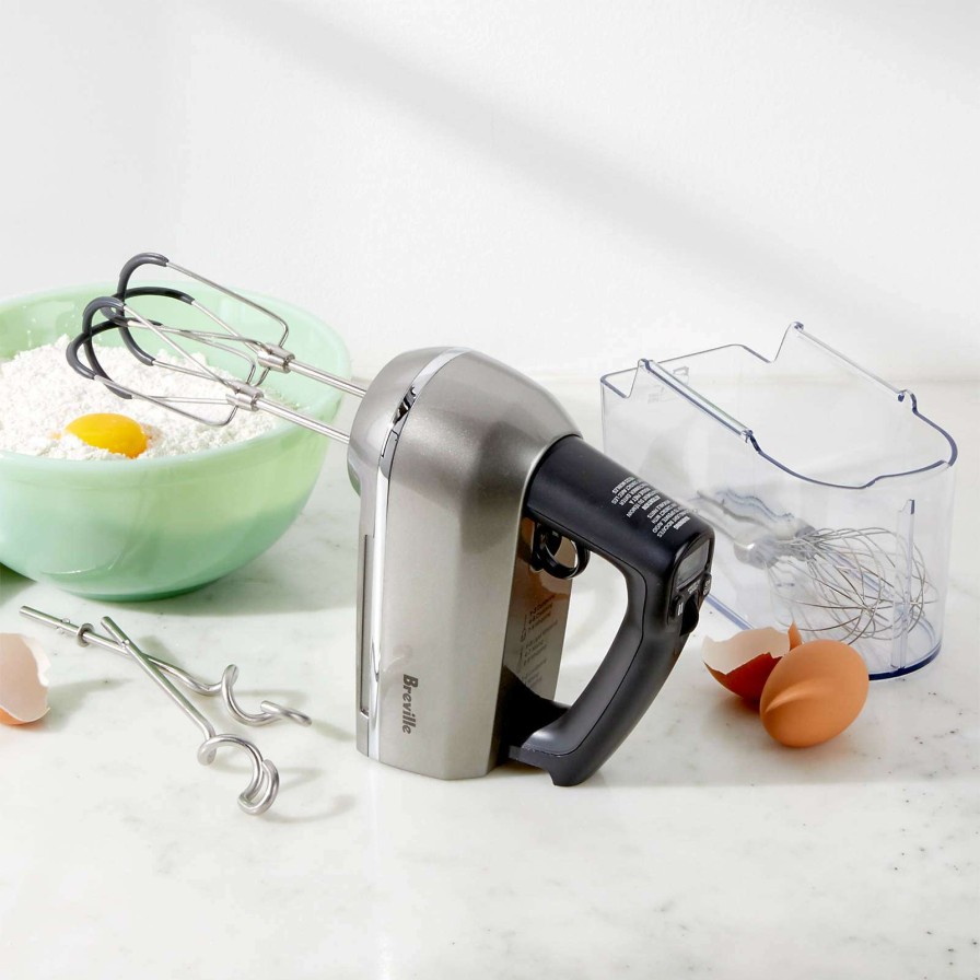 Appliances & Electrics * | Excellent Quality Breville Handy Mix Scraper Silver Hand Mixer