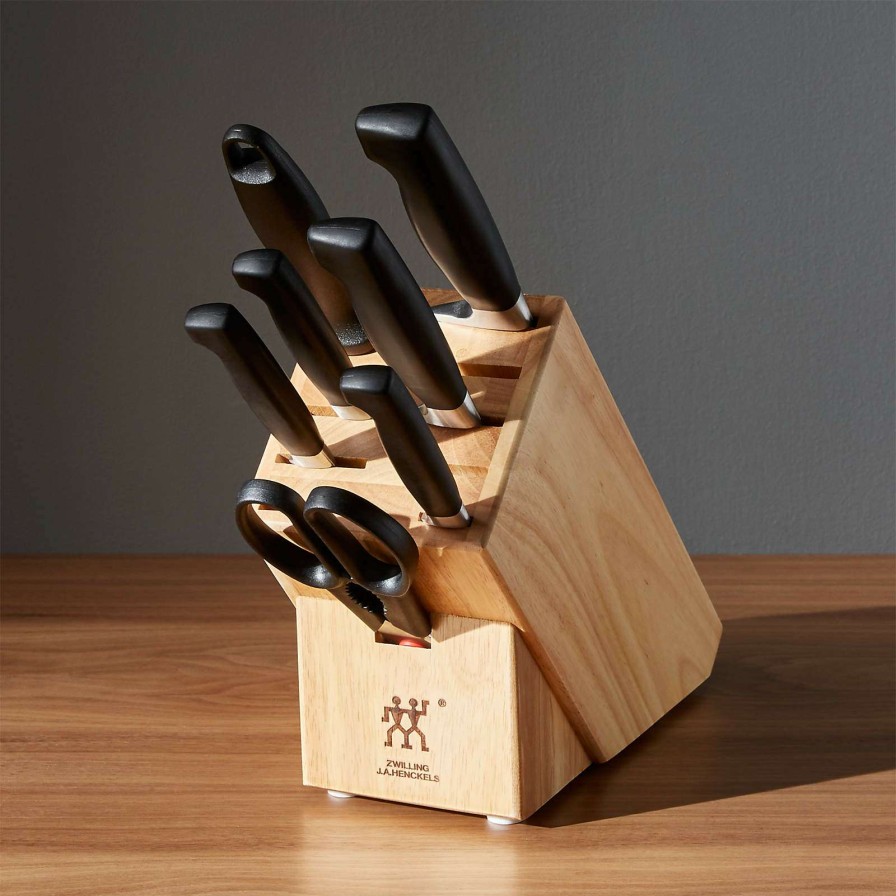 Cutlery * | New Zwilling J.A. Henckels Four Star 8-Piece Birch Knife Block Set