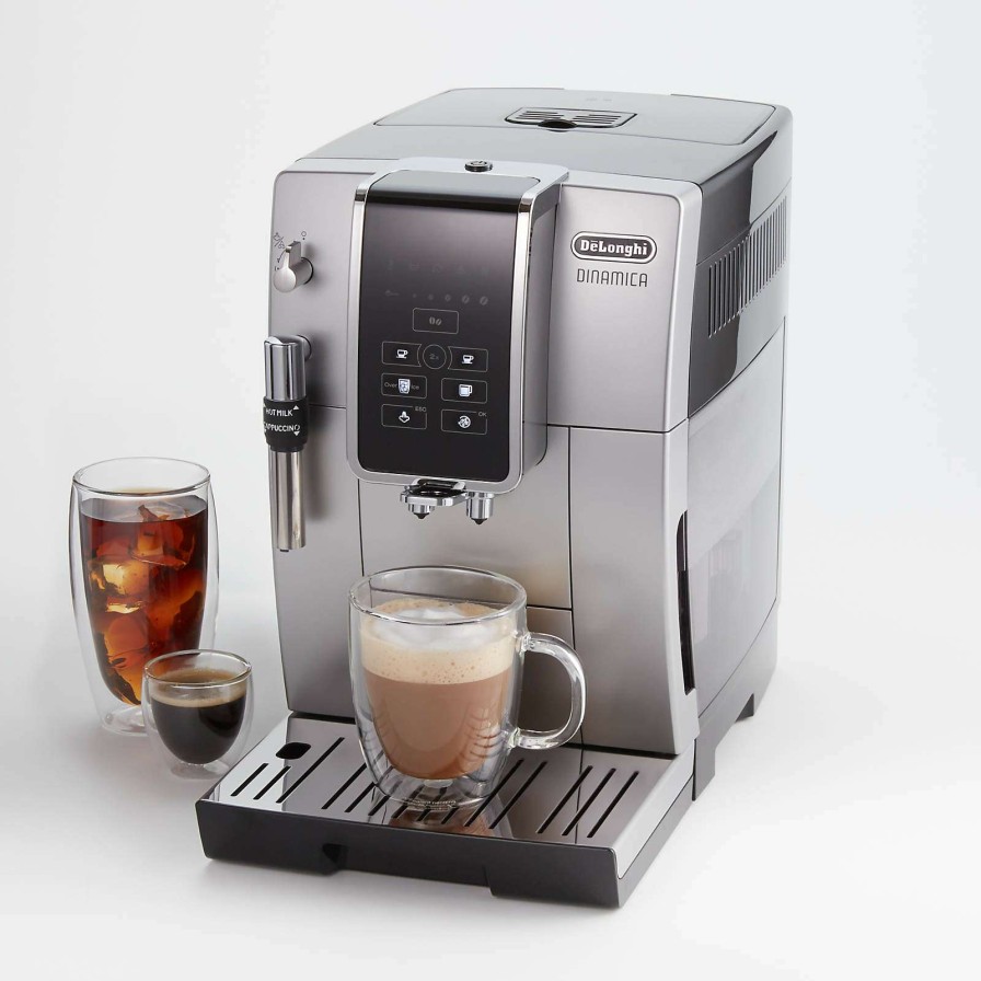 Coffee & Espresso & Tea * | Discount Online De'Longhi Dinamica Fully Automatic Coffee & Espresso Machine With Adjustable Frother