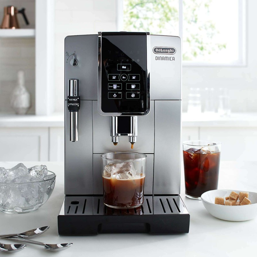 Coffee & Espresso & Tea * | Discount Online De'Longhi Dinamica Fully Automatic Coffee & Espresso Machine With Adjustable Frother