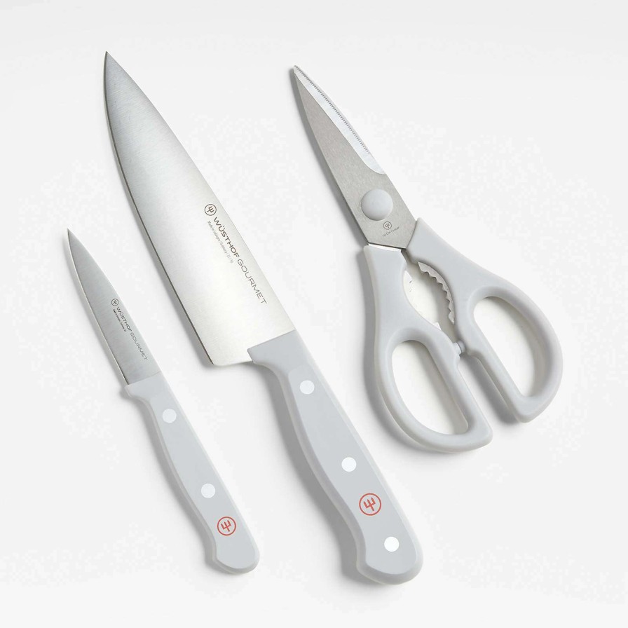 Cutlery * | New Wusthof Gourmet Grey 3-Piece Prep Set