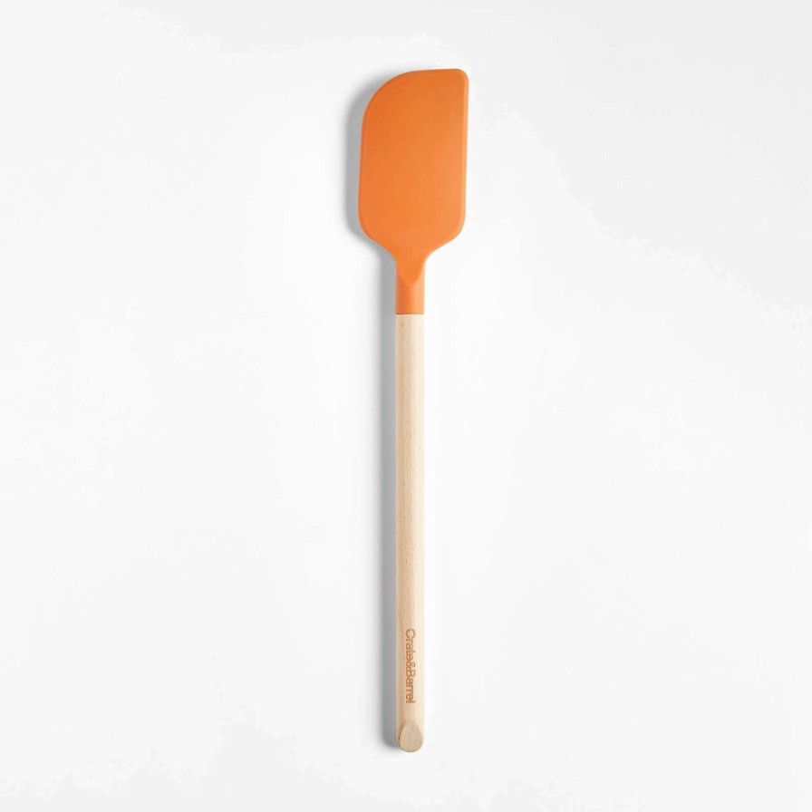 Kitchen Tools & Accessories * | Offering Discounts Crate & Barrel Wood And Sienna Silicone Spatula