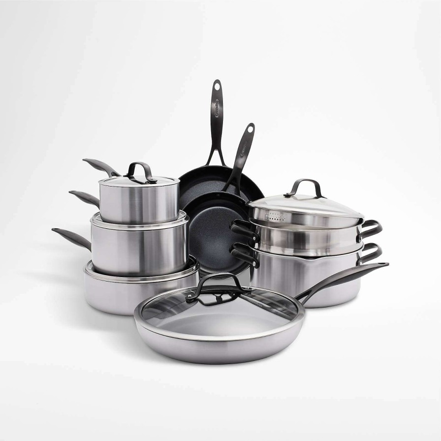 Cookware * | Discount Online Greenpan Venice Pro Noir 13-Piece Cookware Set