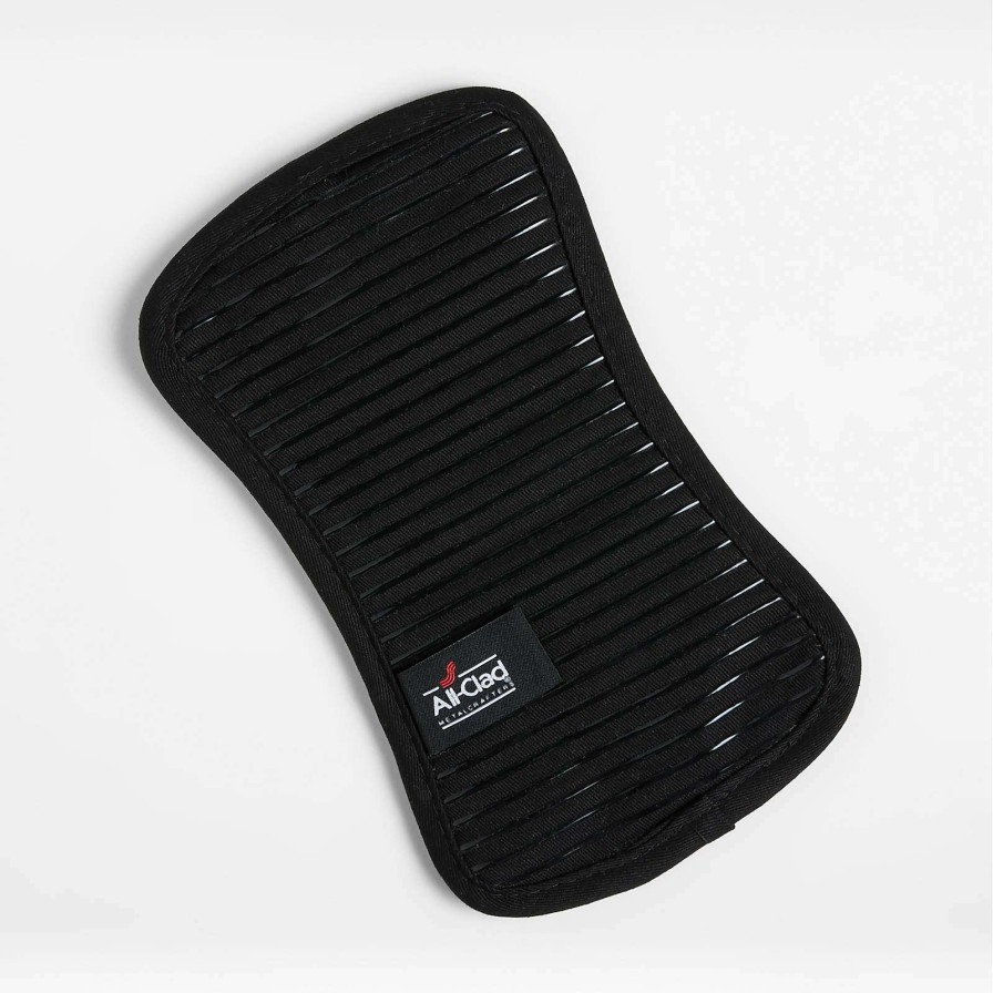 Kitchen Linens * | Online All-Clad Black Pot Holder