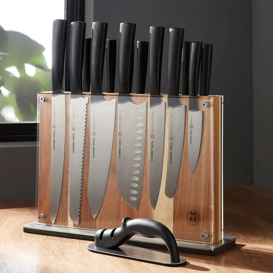 Cutlery * | Outlet Schmidt Brothers Carbon 6 15-Piece Knife Block Set