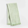 Kitchen Linens * | Online Green Striped Dish Towel With Fringe