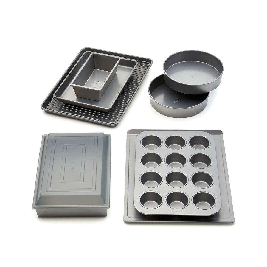 Bakeware * | Good Quality Calphalon 10-Piece Non-Stick Bakeware Set