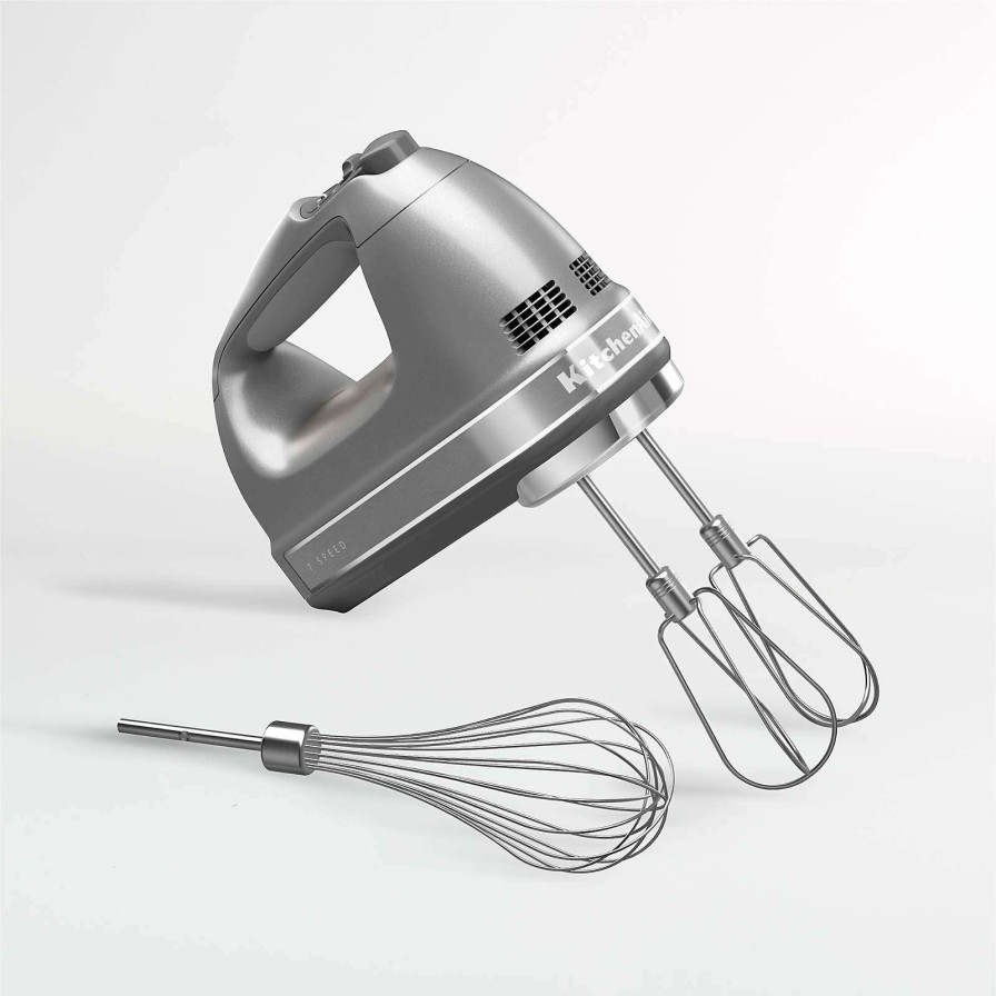 Appliances & Electrics * | Discount Online Kitchenaid Silver 7-Speed Hand Mixer