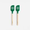 Kitchen Tools & Accessories * | Online Green Snowflake Mini Spatulas, Set Of 2