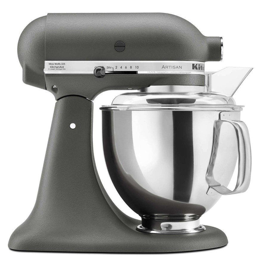 Appliances & Electrics * | Official Kitchenaid Artisan Series Imperial Grey 5-Quart Tilt-Head Stand Mixer