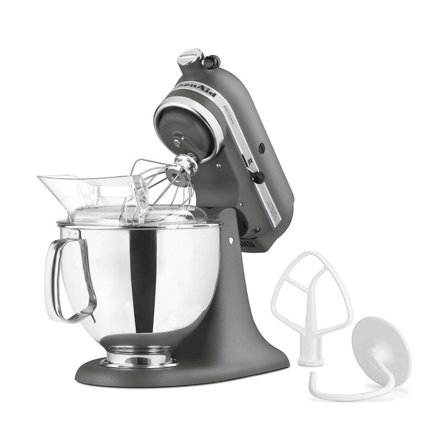 Appliances & Electrics * | Official Kitchenaid Artisan Series Imperial Grey 5-Quart Tilt-Head Stand Mixer